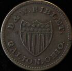 Civil War Token, Oh-340A-1A R4 - D. & W. Riblet - Hardware - Galion, Oh