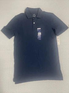 NWT George Polo Shirt Short Sleeve Pique Polo Shirt Blue Size XS (30-32) - Picture 1 of 3