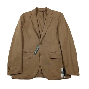 Alfani Heathered Suit Jacket Mens large Brown Modern Stretch blazer sport coat - Picture 1 of 3