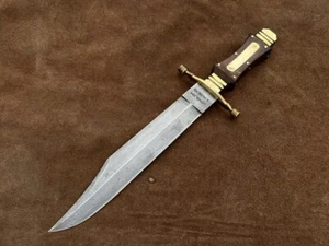 Vintage J. English & Hubers Bowie Hunting Knife Historical Hunting Replica Knife - Picture 1 of 5