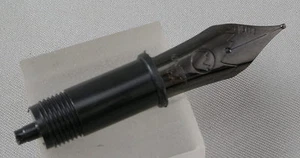 Monteverde Fountain Pen Stainless Steel Black Nib Unit - Medium Point - New - Picture 1 of 1