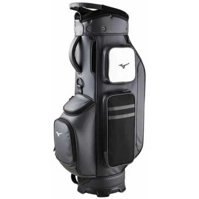 Bolsa de caddie de golf ligera para hombre Mizuno Urban 005 9 pulgadas PU - blanco y negro ⭐seguimiento⭐ Foto 1 de 2