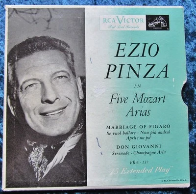 Rare 7" Board Cover LP 5 Mozart Arias Ezio Pinza 45 Extended Play - Image 1 of 3