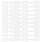  100 Pcs Weißes Kabeletikett Kabeletiketten Rechner Aufkleber