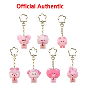 BTS BT21 Official CHERRY BLOSSOM Figure keyring Authentic - Picture 1 of 16