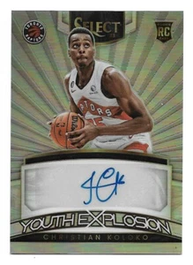 2022-23 Panini Select Christian Koloko Youth Explosion Rookie Auto Autograph RC - Picture 1 of 2