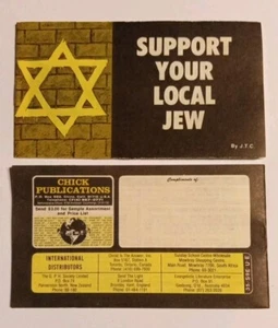 New Vintage OOP Support Your Local Jew Jack Chick Publications Tract 1976 - Picture 1 of 2