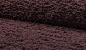 SUPER Luxury LAMMY Faux Fur Fabric Material - OLD ROSE - Picture 1 of 1