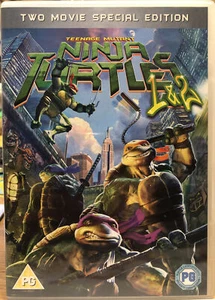 Teenage Mutant Ninja Turtles 1 & 2 Rare Deleted Live Action Kung Fu DVD - Picture 1 of 3
