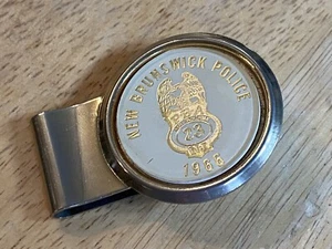 Vintage 1966 New Brunswick NJ Police MONEY Clip! PBA Local 23 - Picture 1 of 8