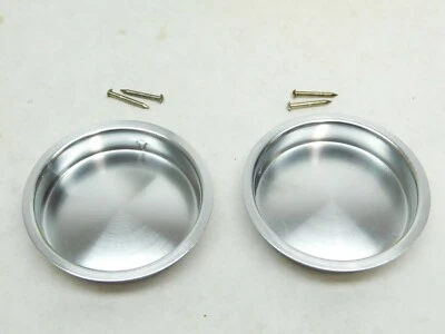 Armario puerta corredera IVES 2 piezas IVES níquel satinado plata tirador taza 2-1/8" diámetro ES Foto 1 de 4