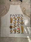 Italian Kitchen Cooking Apron With Pocket And Pictures Of Pastas  Made In Italy