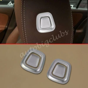 For Mercedes-Benz GLB 2020-2023 Matte Chrome Headrest Adjustment Cover Trims - Bild 1 von 5