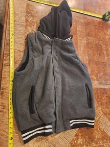 New York Yoki ZIP Front Hooded Vest Heather Gray Lined Men's Size Large #S61 - Picture 1 of 3
