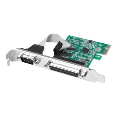 LPT To PCI Express Card Serial Port COM DB25 Printer Parallel Converter Adapter - Image 1 of 4
