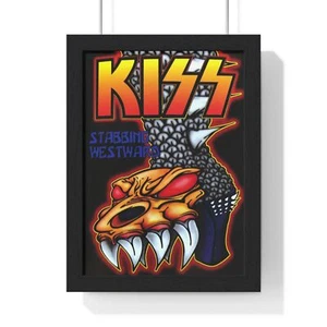 KISS Vertical Framed Poster - Picture 1 of 7