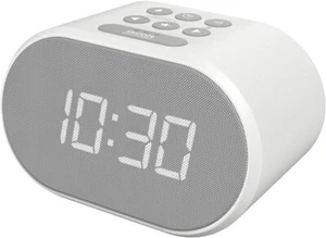 i-Box Alarm Clock Bedside With USB Charger & FM Radio, LED Backlit, USB Charger - Picture 1 of 2