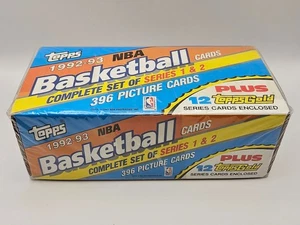 Topps 1992-93 NBA Basketball Cards Complete Set of Series 1 & 2 NEW SEALED CLEAN - Picture 1 of 6