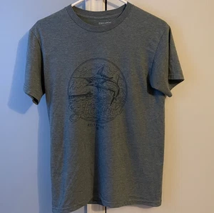 Vintage Style Retro BillAbong Florida Fishing Short Sleeve T Shirt Gray Small - Picture 1 of 5