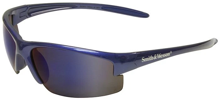 Smith and Wesson Ecualizador Gafas de Seguridad Marco Azul con Lente Espejo Foto 1 de 1
