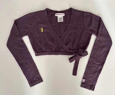 American Girl Doll Isabelle Purple Cropped Ballet Wrap Sweater for Girls M 10/12 - Image 1 of 4