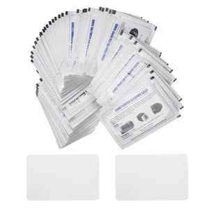 CR80 Card Reader Cleaning Cards, 50PCS Dual Side Card Reader Cleaner, POS2862 - Picture 1 of 8