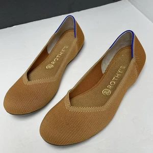 Rothy's Lemondrop Flat Shoes Womens 10 Yellow Slip On Rounded Toe Ballet comfy - Picture 1 of 17