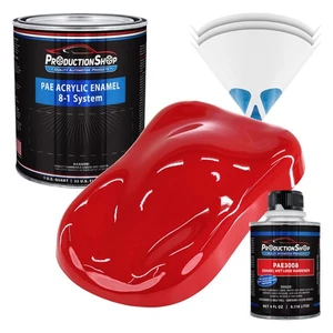 ProductionShop High Gloss Torch Red Acrylic Enamel Quart Kit, Auto Paint - Picture 1 of 1
