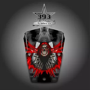 POLARIS RZR 1000 RZR 900S / TRAIL 2014-2015 HOOD GRAPHICS WRAP UNLEASHED RED - Picture 1 of 1