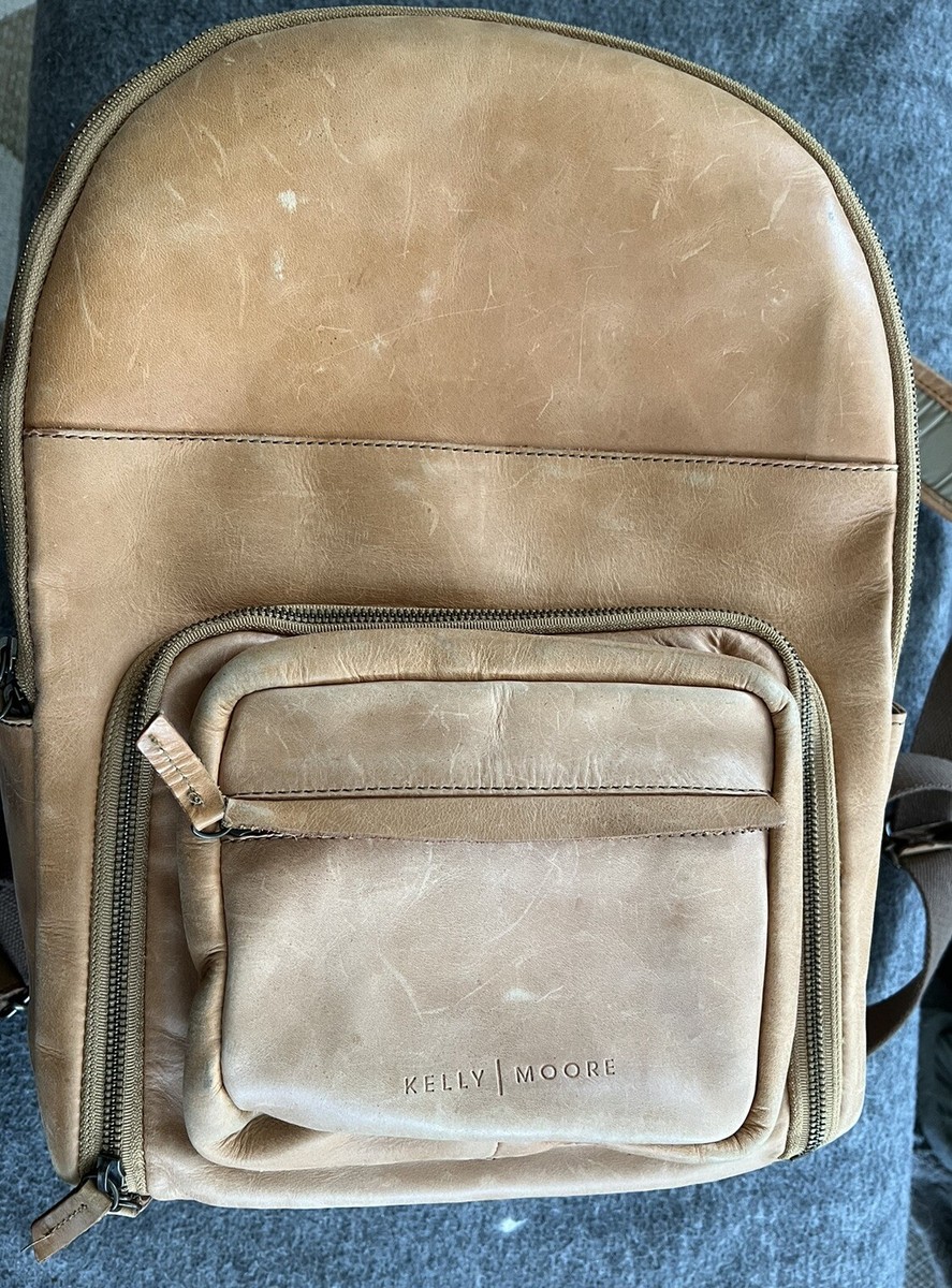 Kelly Moore Tan Leather Backpack Kelly Moore Bag Pilot Backpack KMB-BACK-BRN/KM-4015 B&H Photo main image 4