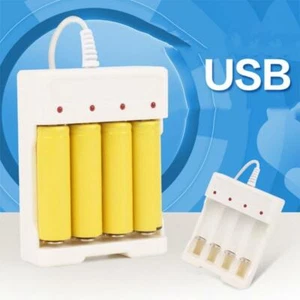 1.2V Universal Smart 4-Slot AA/AAA Rechargeable Battery Charger Adapter USB Plug - Picture 1 of 9