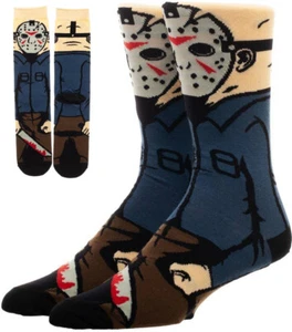 Friday the 13th - Jason Voorhees (6.5-12, Crew Socks) horror movie, 1PR, NEW - Picture 1 of 9
