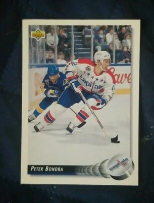 1992-93 Upper Deck - Washington Capitals Hockey Card #115 Peter Bondra - Image 1 of 2