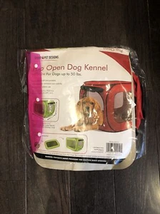 Sport Pet Designs Pop Open Dog Kennel Medium For Dogs up to 50 lbs Red - Picture 1 of 4