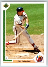 1991 UPPER DECK DICK SCHOFIELD CALIFORNIA ANGELS #169