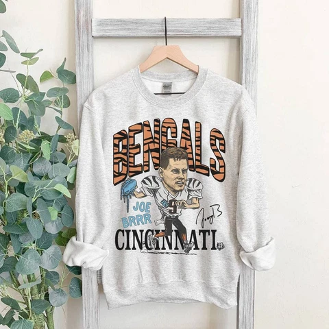 Joe Burrow Bengals Vintage Sweatshirt, Joe Shiesty Cincinnati Shirt Gift Fan Cover