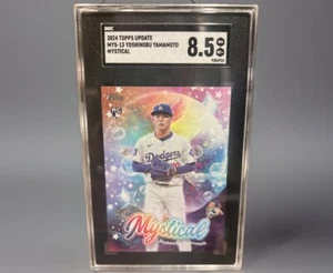 Yoshinobu Yamamoto 2024 Topps Update Mystical Rookie Graded MGCo. Gem Mint 8.5 - Picture 1 of 2