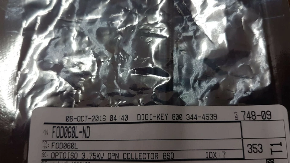 LOT OF 31 PCS. FSC FOD060L Logic IC Output Optocoupler, 1-Element, 3750V Isolati - Image 1 of 1