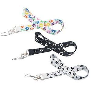 Badge ID Card Dog Paw Lanyards Gym Key Chain Neck Strap Mobile Phone Straps