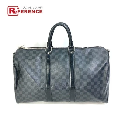 LOUIS VUITTON N41418 Keepall Bandouliere 45 Damier Graphite Boston Bag Black Key - Image 1 of 4