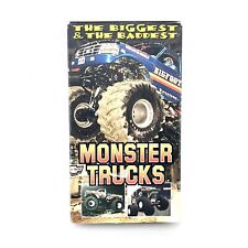 Monster Trucks 1995 VHS Video Tape The Biggest & The Baddest Bigfoot Gravedigger