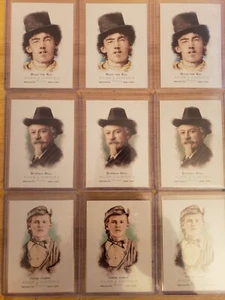 UN LOTTO DI 9 CARTE - 2006 Topps Allen e Ginter COWBOYS (Billy, Buffalo & Jesse)!!! - Foto 1 di 9