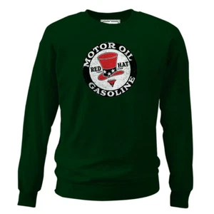 Sudadera para hombre Red Hat gasolina vintage aceite de motor retro gasolina gasolina gasolina - Imagen 1 de 2