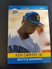 Ken Griffey Jr Seattle Mariners 1991 Playball U.S.A. Cards #91-18 NM