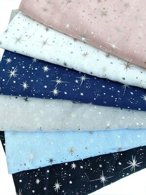Shining Star Foil Print Glitter Sparkle Metallic Lightweight Scarf Shawl
