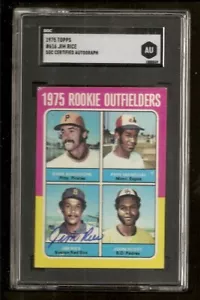 Novato Jim Rice de los Medias Rojas 1975 firmado certificado SGC ENCAPSULADO - Imagen 1 de 1