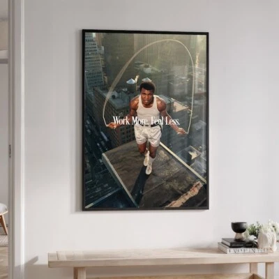 Muhammad Ali Poster Digital Print Boxing Motivation Wall Art Gym Decor Gift - Image 1 of 4