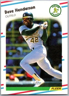 1988 Fleer Update - #U-53 Dave Henderson - *Near Mint* - Image 1 of 2