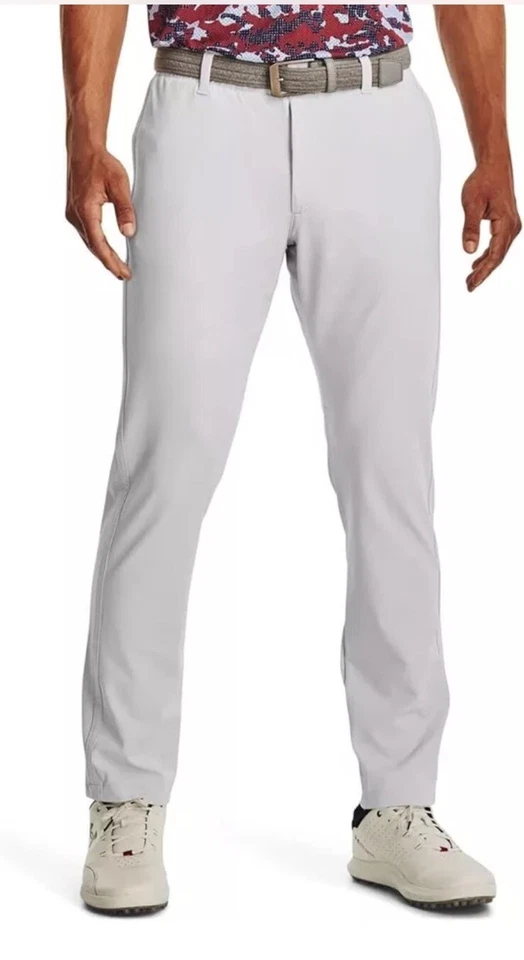 Under Armour Mens Iso-chill Taper Blue Water Repellent Storm Golf Pants 34 X 32
