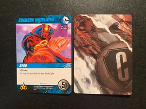 CRIMSON WHIRLWIND  DC Comics Deck Building Game card HEROES UNITE 2013 - Picture 1 of 2